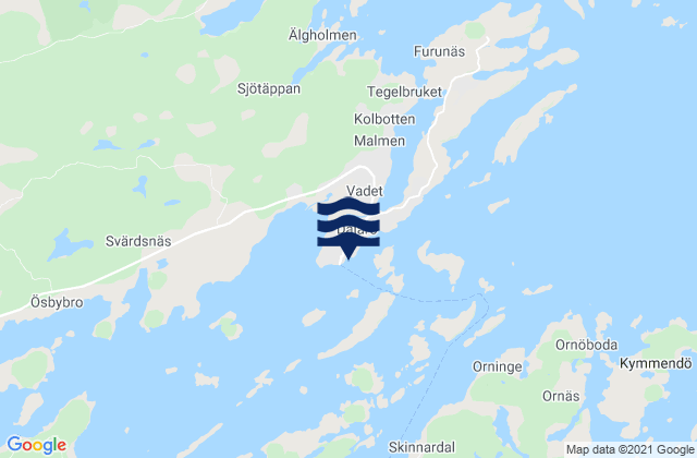 Mappa delle maree di Dalarö, Sweden