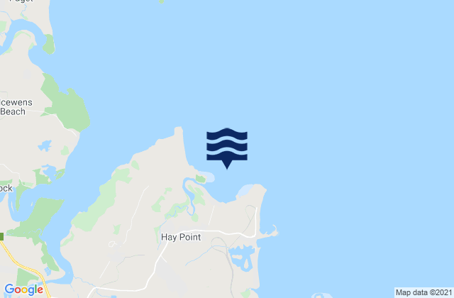 Mappa delle maree di Dalrymple Bay, Australia
