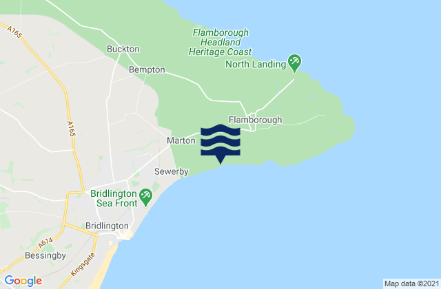 Mappa delle maree di Danes Dyke Beach, United Kingdom