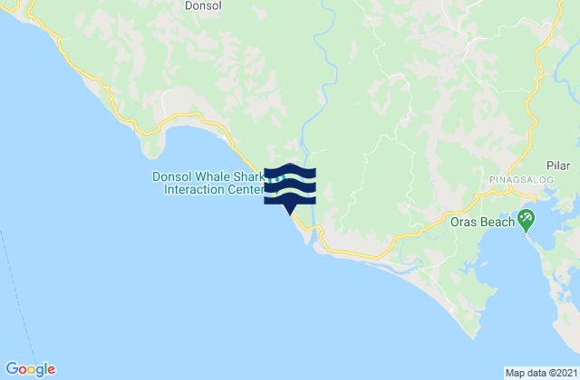 Mappa delle maree di Dangcalan, Philippines