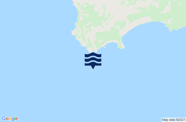 Mappa delle maree di Dapur Island (Banka Island), Indonesia