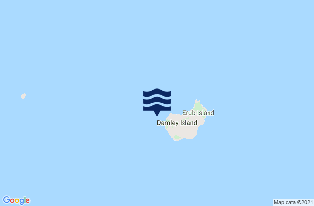 Mappa delle maree di Darnley Island Barge, Australia