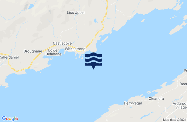 Mappa delle maree di Darrynane Bay, Ireland