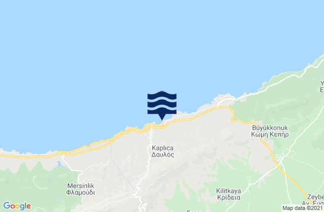 Mappa delle maree di Davlós, Cyprus