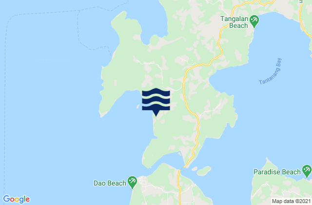 Mappa delle maree di Dawa-Dawa, Philippines