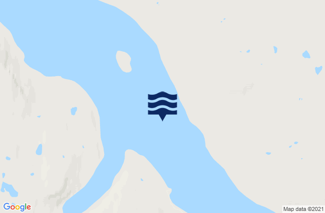 Mappa delle maree di Deception Bay, Canada