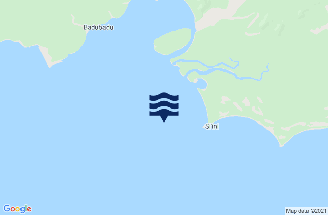 Mappa delle maree di Dedele Point, Papua New Guinea