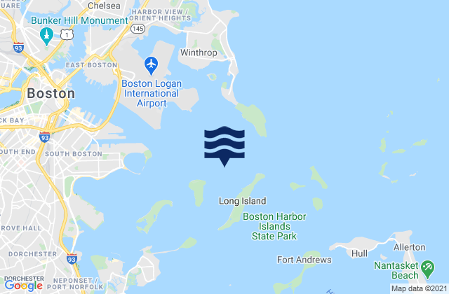 Mappa delle maree di Deer Island Light 1.0 n.mi. WSW of, United States
