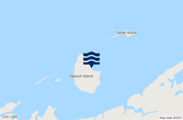 Mappa delle maree di Depuch Island, Australia