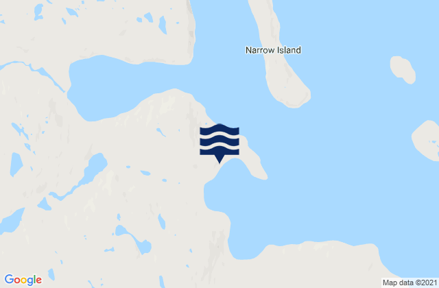 Mappa delle maree di Diana Bay, Canada
