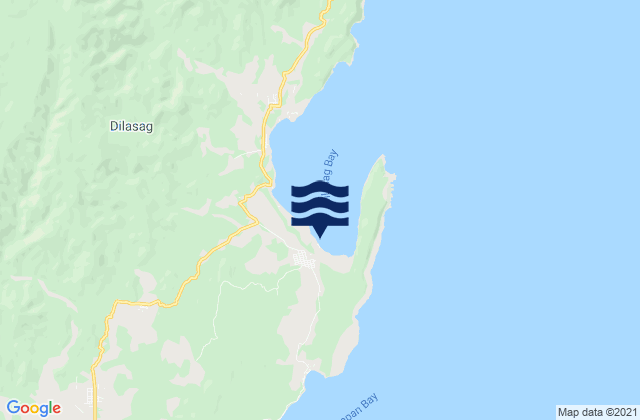 Mappa delle maree di Diapitan Bay, Philippines