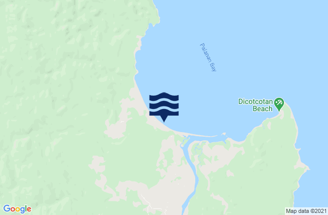 Mappa delle maree di Dicabisagan, Philippines