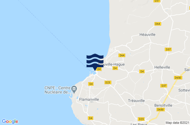 Mappa delle maree di Dielette Harbour, France