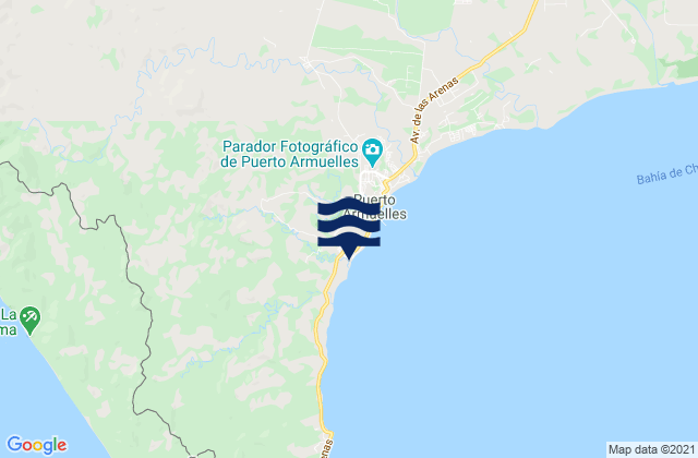 Mappa delle maree di Distrito de Barú, Panama