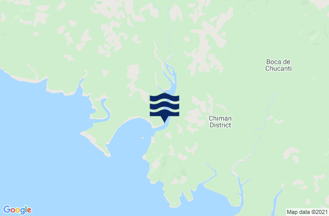Mappa delle maree di Distrito de Chimán, Panama
