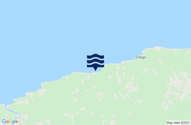 Mappa delle maree di Distrito de Donoso, Panama