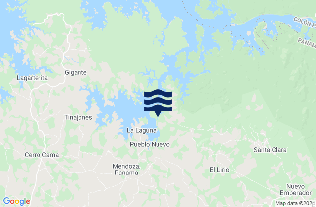 Mappa delle maree di Distrito de La Chorrera, Panama
