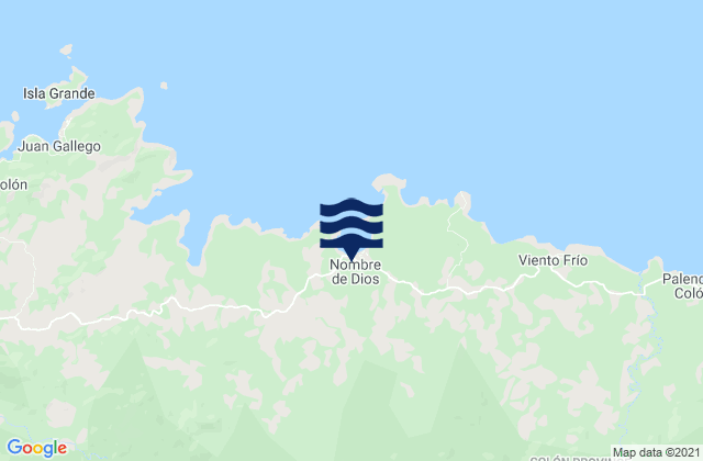 Mappa delle maree di Distrito de Panamá, Panama
