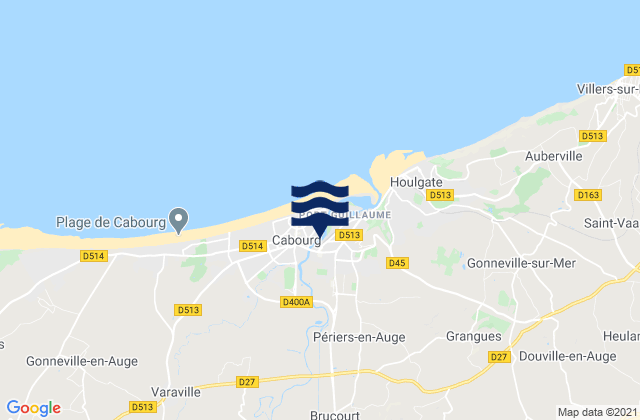 Mappa delle maree di Dives-sur-Mer, France