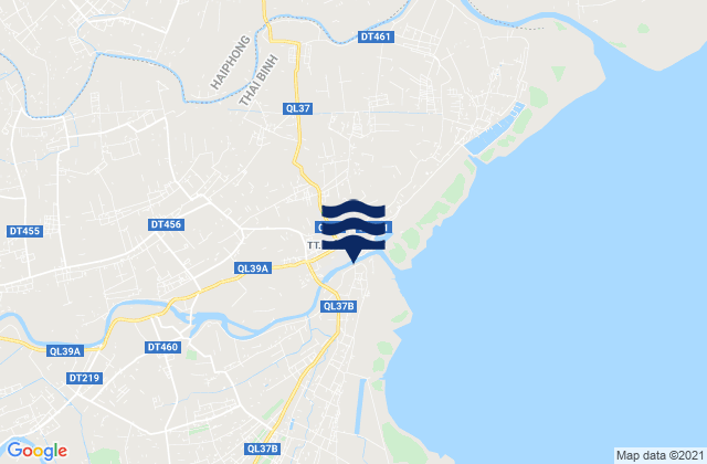 Mappa delle maree di Diêm Điền, Vietnam