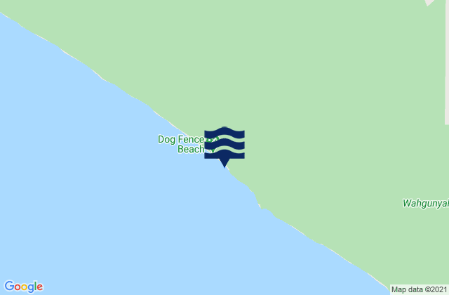 Mappa delle maree di Dog Fence Beach, Australia