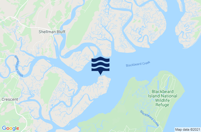 Mappa delle maree di Dog Hammock (Sapelo River), United States