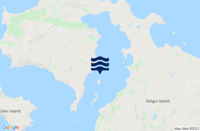 Mappa delle maree di Dolgoi Harbor (Dolgoi Island), United States