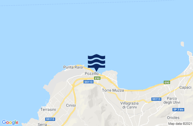 Mappa delle maree di Dolphin Beach, Italy