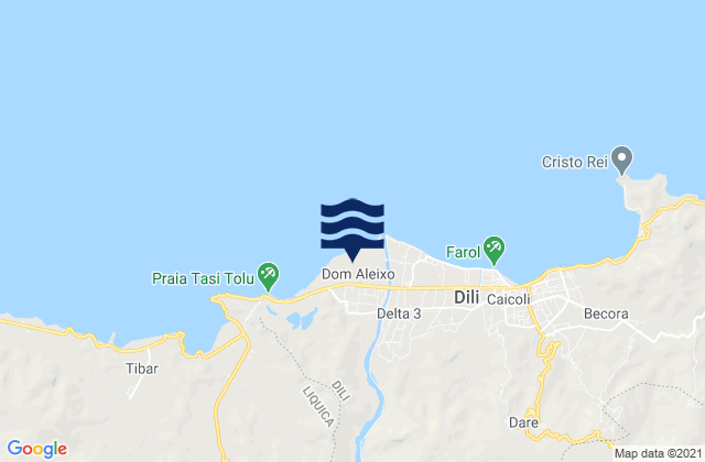 Mappa delle maree di Dom Aleixo, Timor Leste