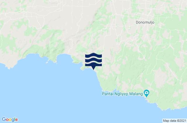 Mappa delle maree di Donomulyo, Indonesia