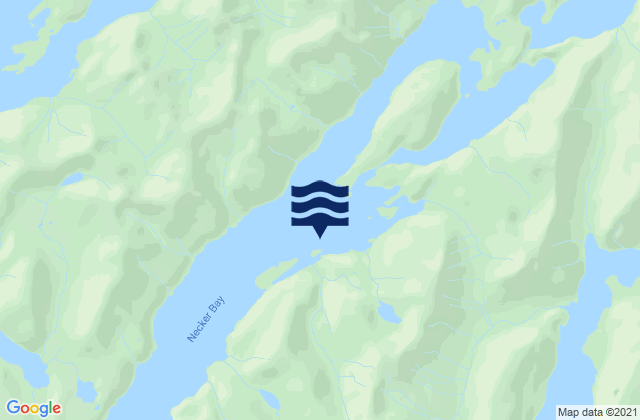 Mappa delle maree di Dorothy Cove Necker Bay, United States