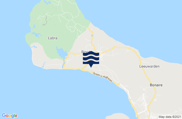 Mappa delle maree di Dorp Rincón, Bonaire, Saint Eustatius and Saba 