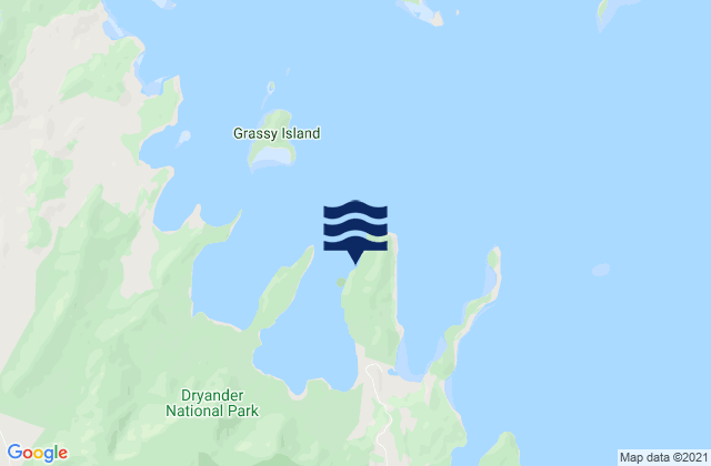Mappa delle maree di Double Bay, Australia