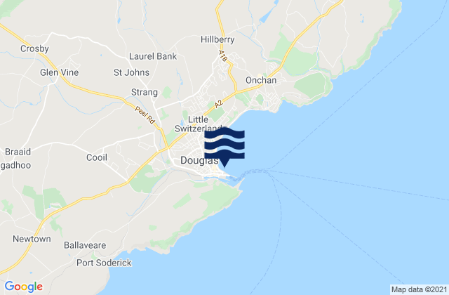 Mappa delle maree di Douglas, Isle of Man