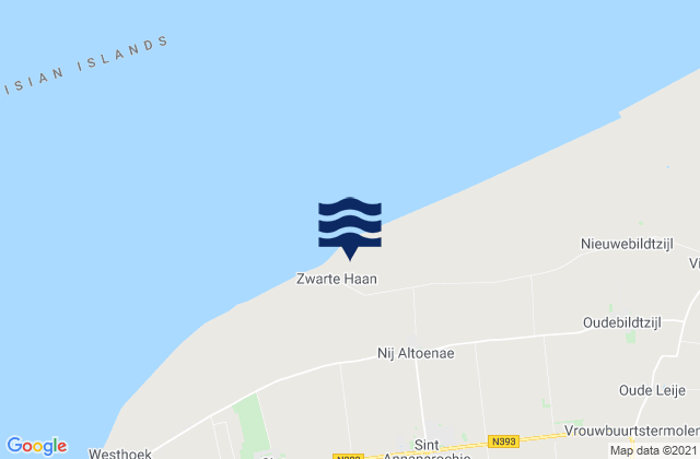 Mappa delle maree di Dronryp, Netherlands
