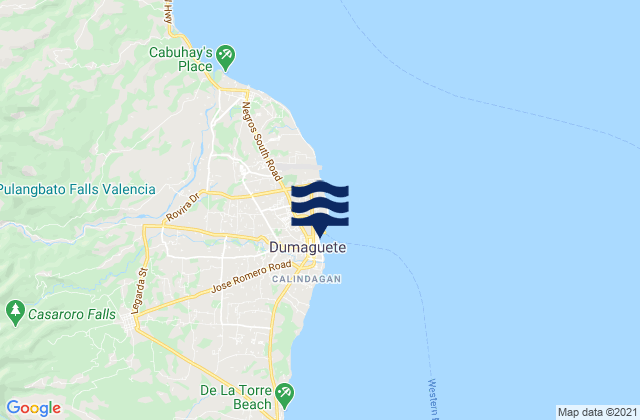 Mappa delle maree di Dumaguete, Philippines