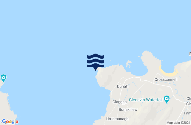 Mappa delle maree di Dunaff Head, Ireland