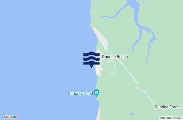Mappa delle maree di Dundee Beach, Australia