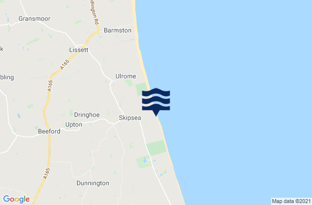 Mappa delle maree di Dunnington, United Kingdom