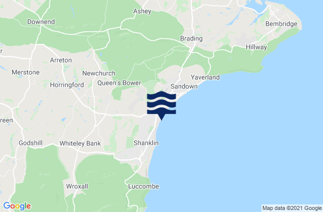 Mappa delle maree di Dunroamin Beach, United Kingdom