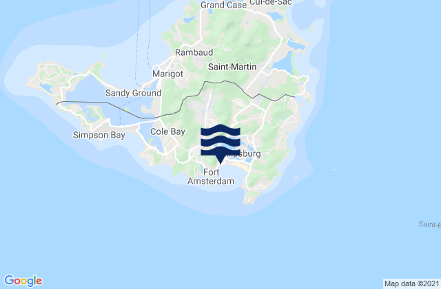 Mappa delle maree di Duth Cul de Sac, U.S. Virgin Islands
