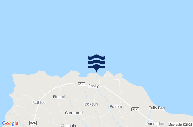 Mappa delle maree di Easkey Left, Ireland