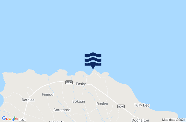 Mappa delle maree di Easkey Right, Ireland