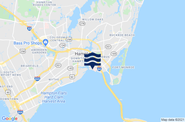 Mappa delle maree di East Hampton, United States