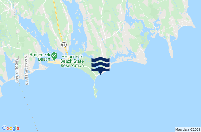 Mappa delle maree di East Horseneck Beach, United States