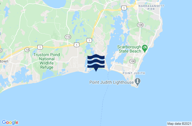 Mappa delle maree di East Matunuck State Beach, United States