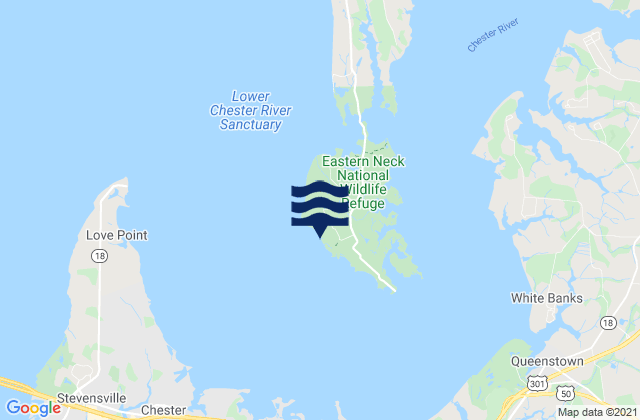 Mappa delle maree di Eastern Neck Island, United States