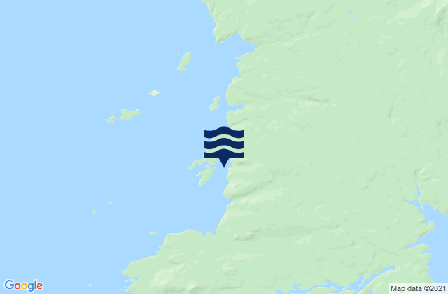 Mappa delle maree di Easy Harbour, New Zealand