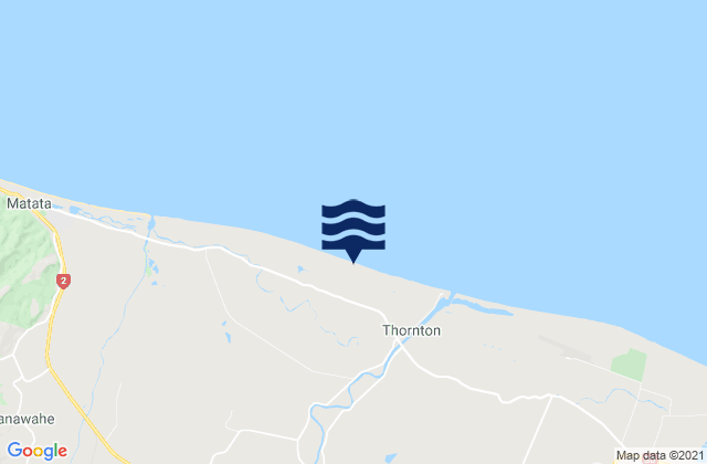 Mappa delle maree di Edgecumbe, New Zealand