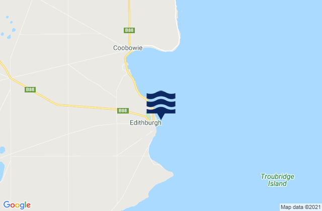 Mappa delle maree di Edithburgh, Australia